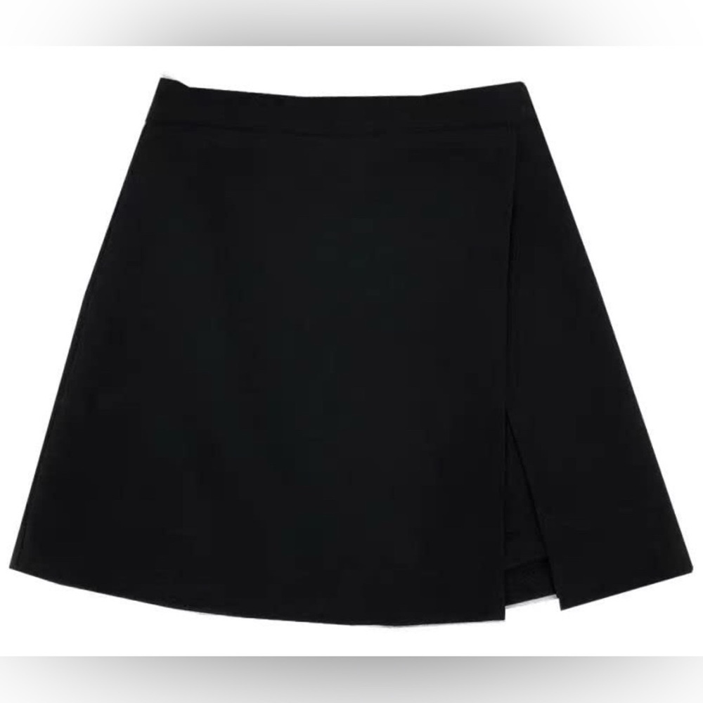 H&M Short skirt with front slit, A-line, Zs M NWT